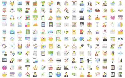 Extensive Banking and Finance Vector Icons Collection for Creative Market