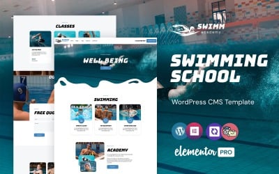 Swimm - Tema WordPress Elementor da Academia de Natação