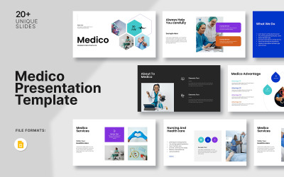 Le modèle de présentation médicale Google Slide