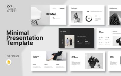 Minimal Clean Google Slide presentationsmall