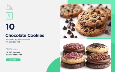 Chocolate Chips Cookies 10 Set 01