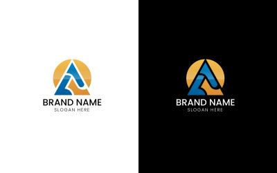 Letra A Logotipo comercial-08-233
