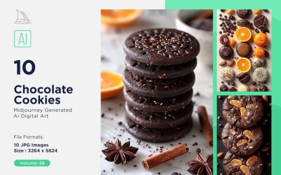 Biscoitos de Chocolate 10 Conjunto 38