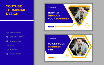 YouTube thumbnail design template 2