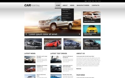 Auto Responsive Website-Vorlage