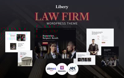 Liberty - Tema WordPress para Serviços Jurídicos e Escritórios de Advocacia para Sites de Advogados