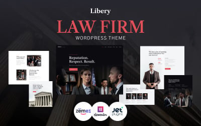 Libery - Tema de WordPress para bufetes de abogados