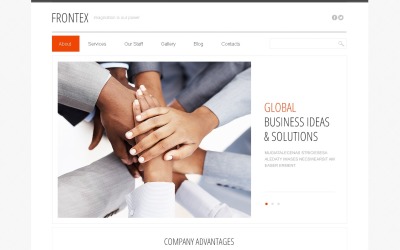 Modelo Drupal de consultor financeiro responsivo