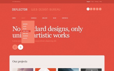 Red Web Design Studio WordPress-thema