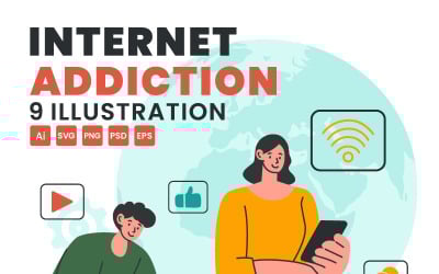 9 Illustration zur Internetsucht