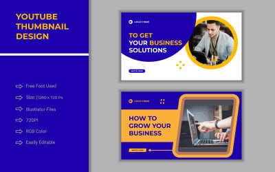 YouTube thumbnail design template 4
