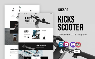 Kiksco – Electric Kicks Scooter WordPress Elementor téma