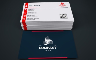 Visitenkartenvorlage mit anpassbaren Designs - 304