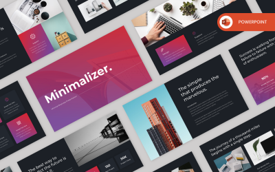 Minimalizer - Minimalistische PowerPoint-Vorlage für Unternehmen