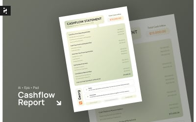 Eenvoudige cashflowrapportsjabloon