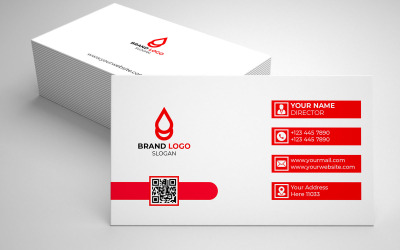 Diseño de tarjeta de presentación simple y minimalista.