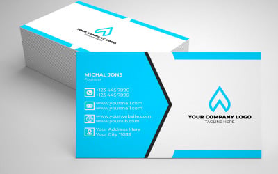 Plantilla de tarjeta de visita simple y minimalista Diseño creativo