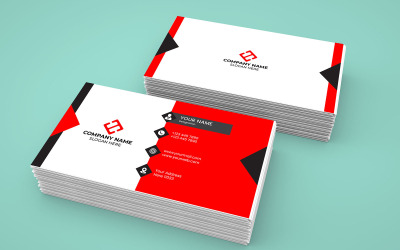Saubere und minimalistische Visitenkarten-Design-Vorlage Creative