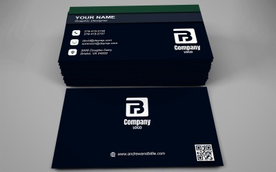 Visiting Card Template with Customizable Designs - 321