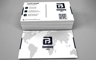 Visiting Card Template with Customizable Designs - 322