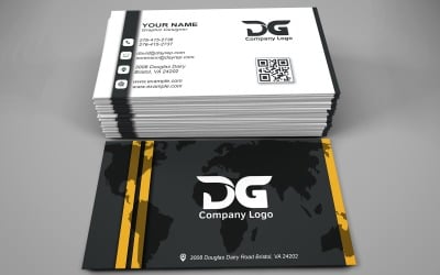 Visiting Card Template with Customizable Designs - 326