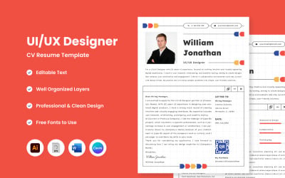 CV creativo Currículum UI UX Designer V9