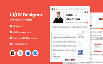 CV creativo Riprendi UI UX Designer V9