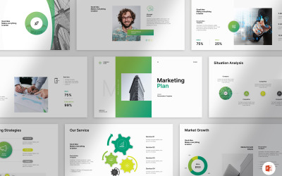 Presentatiesjabloon voor digitaal marketingplan