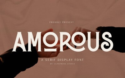 Amoroso - Carattere di visualizzazione Serif