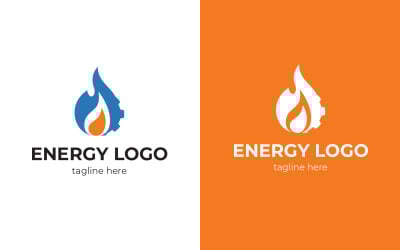 Energy service Logo design template