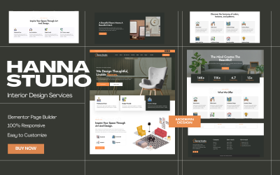 Hanna Studio - Motyw WordPress do projektowania wnętrz