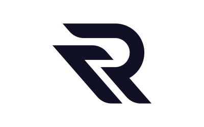 Letter R logo design Logo template, Creative R logo vector symbol V7