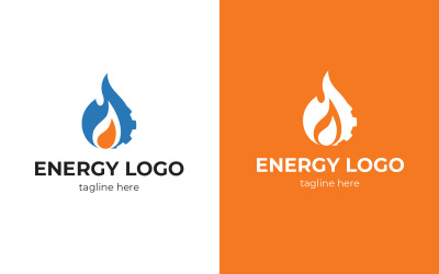 Modello di progettazione del logo del servizio energetico