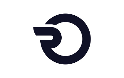 R harfi logo tasarımı Logo şablonu, Yaratıcı R logo vektör simgesi V6