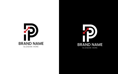 Logotipo de tecnología letra P-08-257