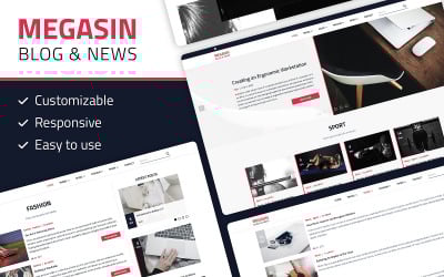 Megasin - Tema WordPress para blog, revista e notícias