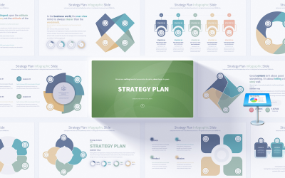 Omfattande strategiplan Keynote Infographic Mall