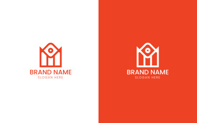 Logotipo de arquitectura con la letra M-08-262