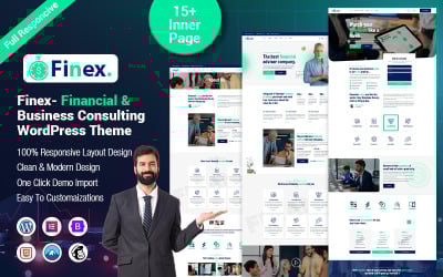 Finex - Finansiell &amp;amp; Affärsrådgivning WordPress-tema