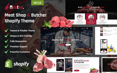 Meatso - Meat Shop &amp;amp; Butcher Shopify Theme