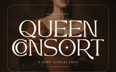 Queen Consort – Serif kijelző betűtípus