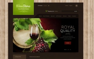 Wine Store ZenCart Template