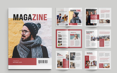 Dergi Şablonu Moda Dergisi Tasarımı
