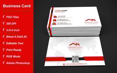 Modelo de cartão de visita com designs personalizáveis - 363