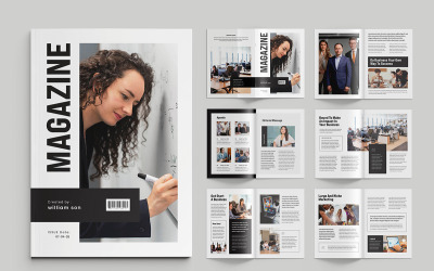 Szablon układu magazynu Projekt Styl życia Moda Magazyn