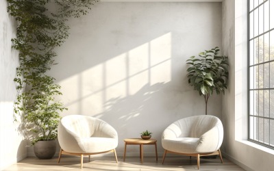 Home room office with chair &amp;amp; Plant vases 156