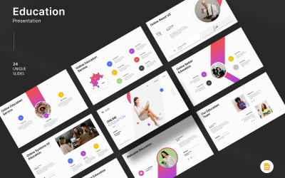 Онлайн освіта Google Slide Template