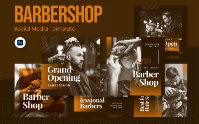 Social-Media-Vorlage für Friseursalons