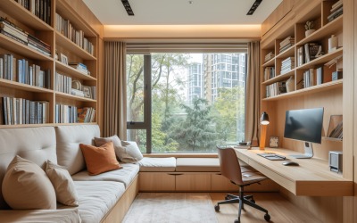 Home office room with chair &amp;amp; Sofa 292