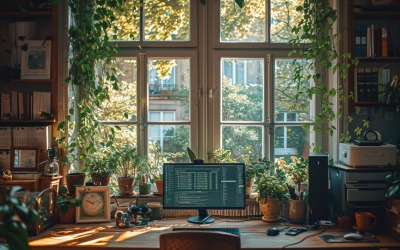 Minimalist Design with Desk &amp;amp; Frame 327